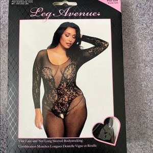 Plus Size Sexy Lace and Net Bodystocking sizes 16-22